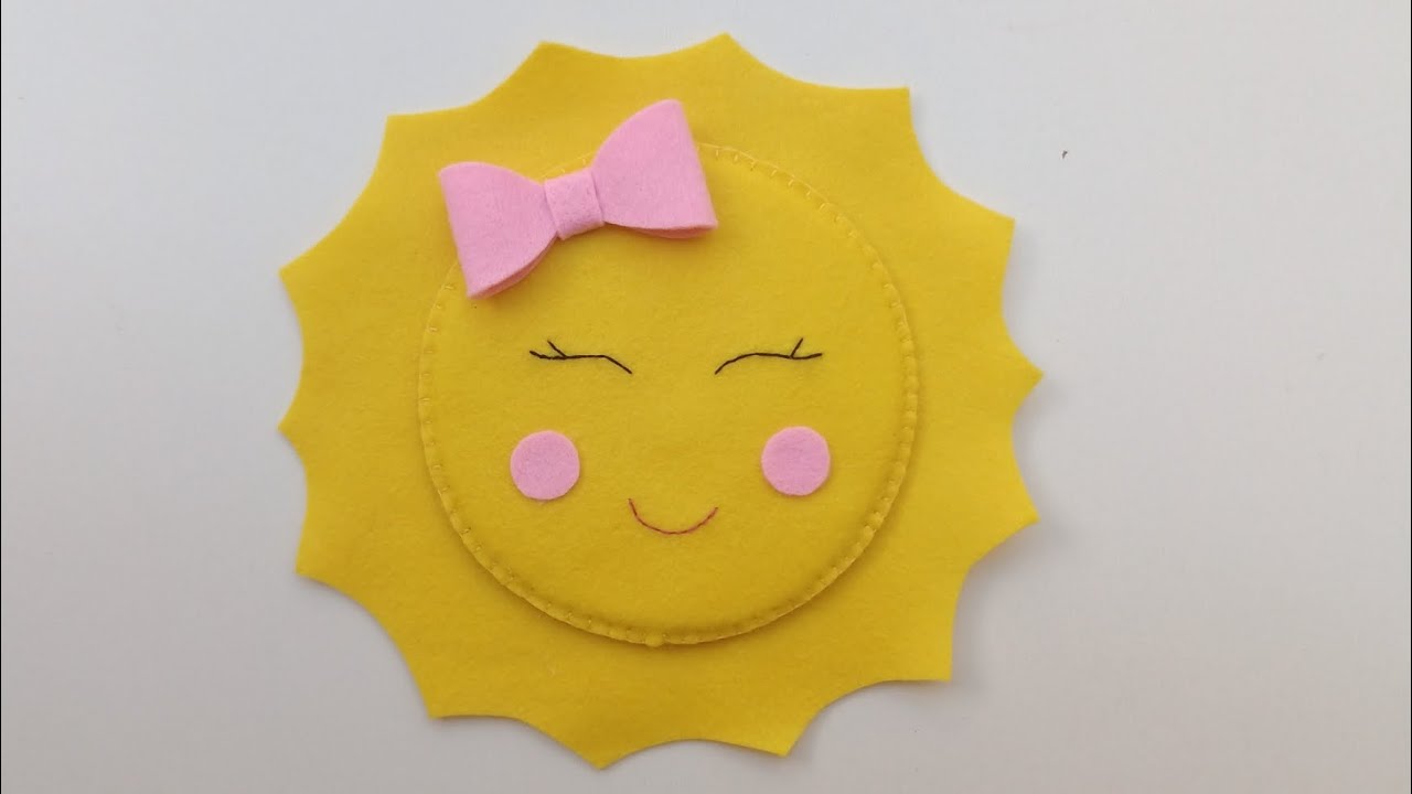 Sol de feltro super fácil