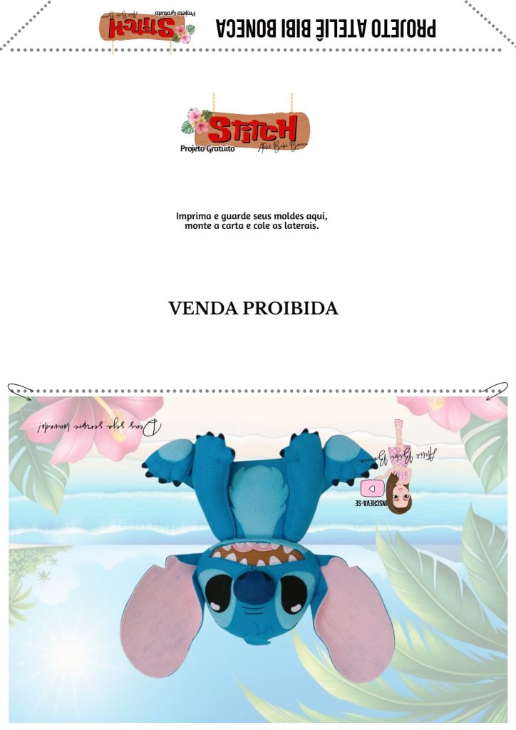 Stitch de feltro - molde parte 7