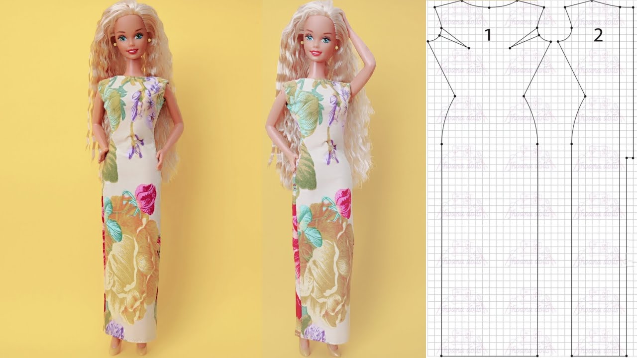 Vestido para Barbie antiga modelo 153