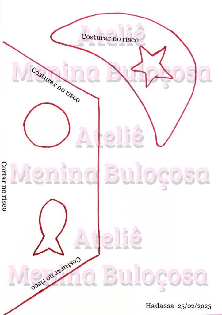 Almofada criativa com tema naval de barquinho - molde parte 2