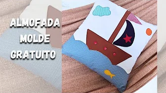 Almofada criativa com tema naval de barquinho
