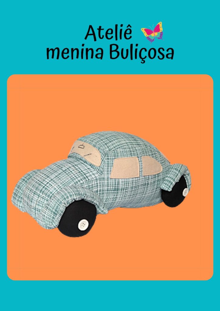 Almofada criativa de Fusca - molde parte 1
