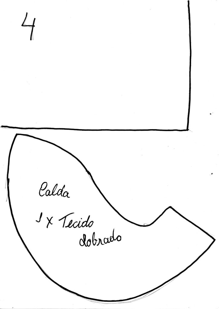 Almofada criativa de gato com retalhos - molde parte 4