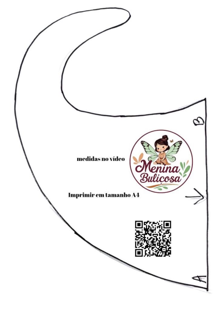 Almofada de chapéu de bruxinha para o Halloween - molde parte 1