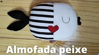 Almofada infantil personalizada de peixe