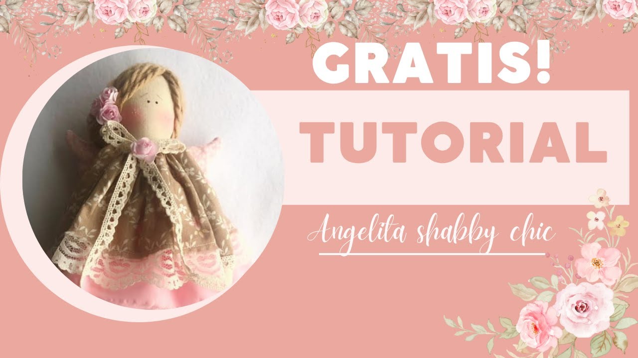 Anjinha shabby chic de pano