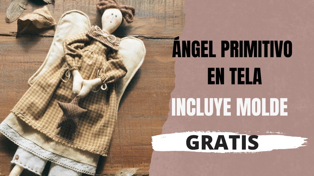 Anjo primitivo de tecido passo a passo