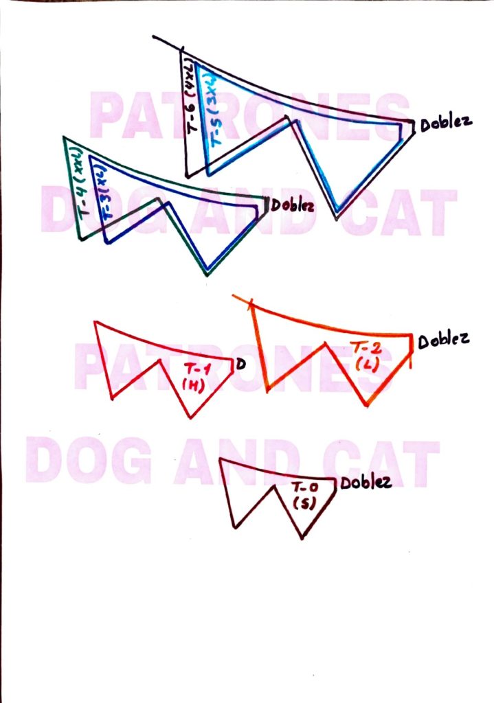 Bandana de duende natalino para cachorro e gato modelo 2 - molde parte 3