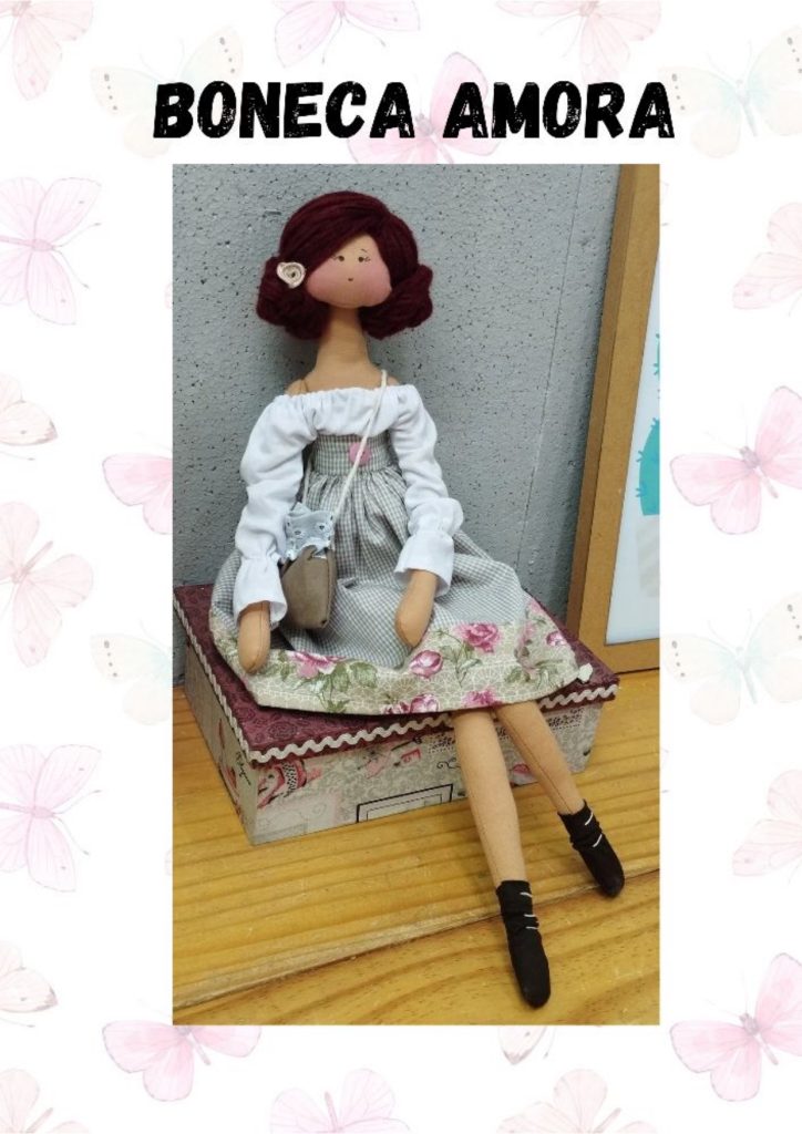 Blusa da boneca de pano Amora - molde parte 1