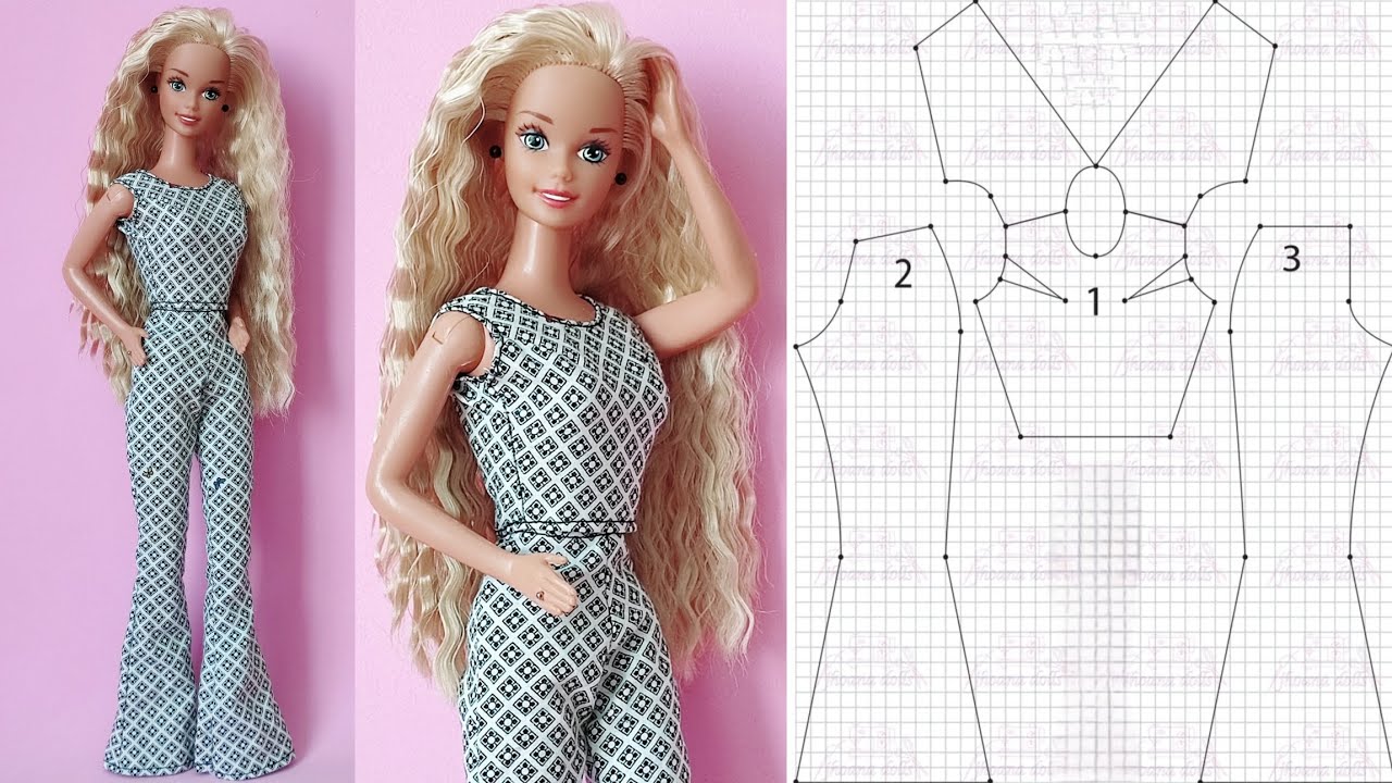 Blusa e calça para Barbie antiga modelo 145