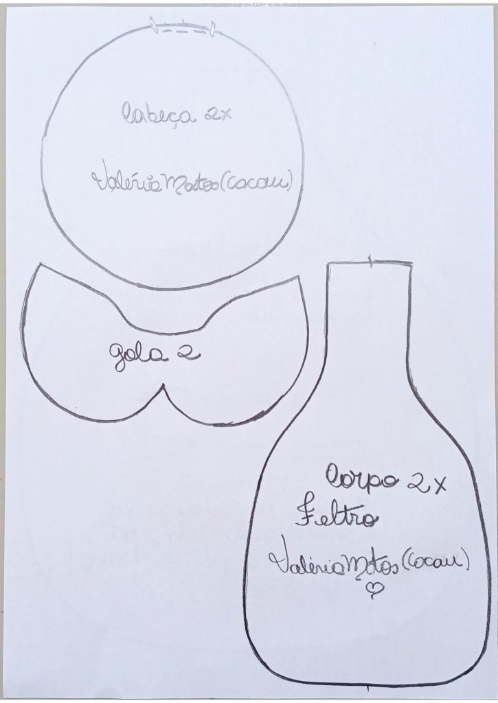 Boneca 2 em 1 – pano de prato e paliteiro - molde parte 3
