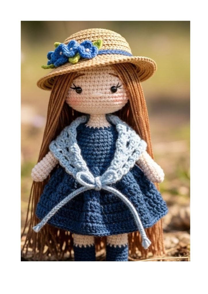 Boneca Bianca de amigurumi - molde parte 15
