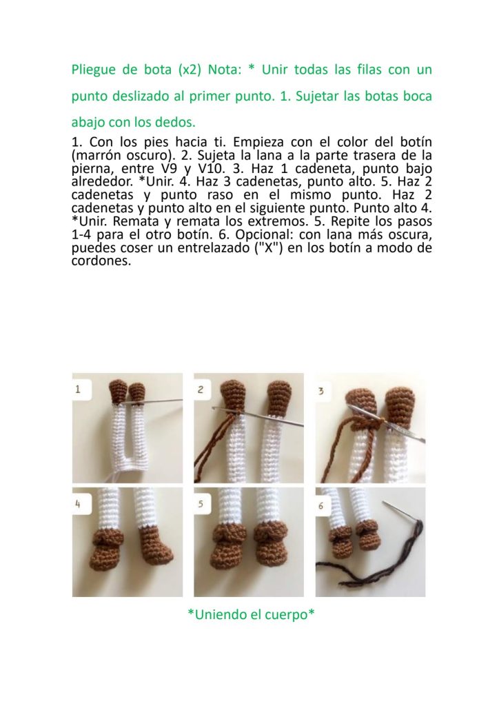 Boneca de amigurumi com espuma EVA - molde parte 12