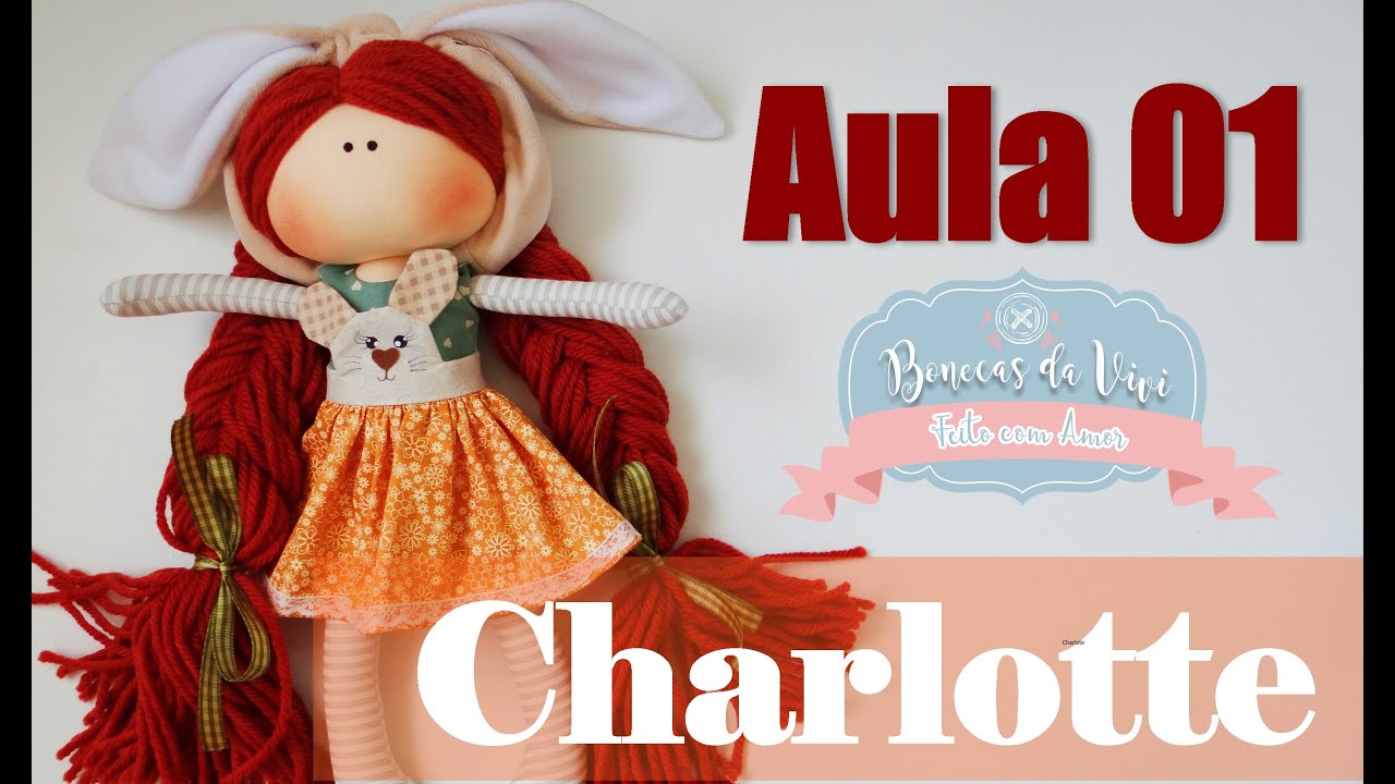 Boneca de pano Charlotte aula 1