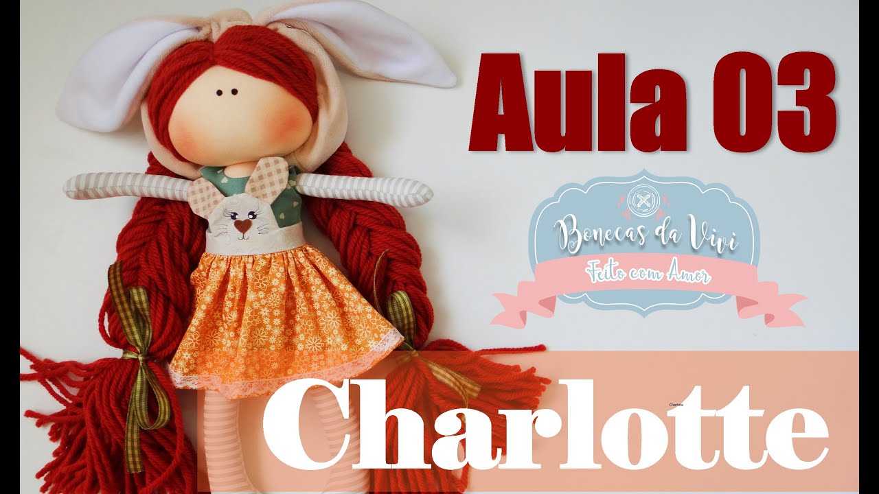 Boneca de pano Charlotte aula 3