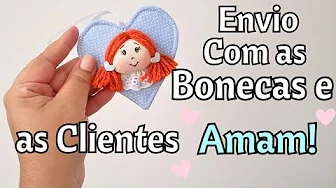 Boneca de pano com o detalhe que elas amam