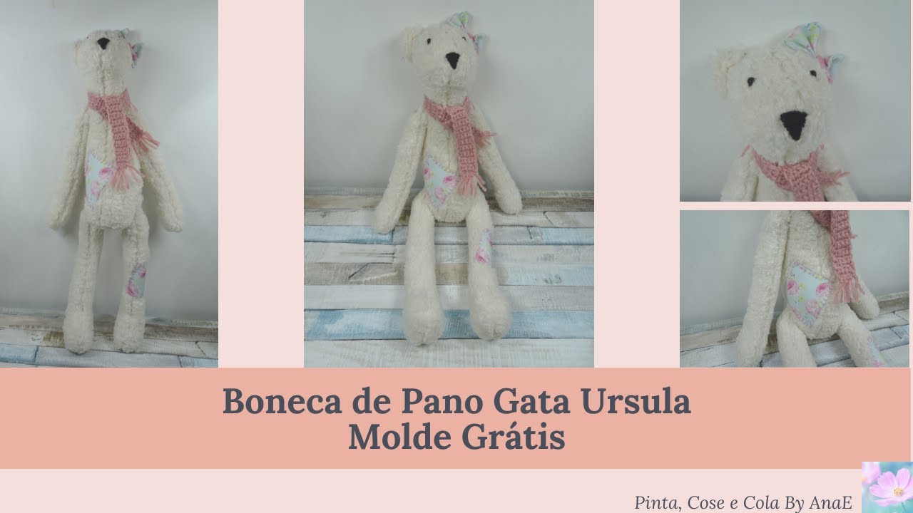 Boneca de pano gata Úrsula da Tilda