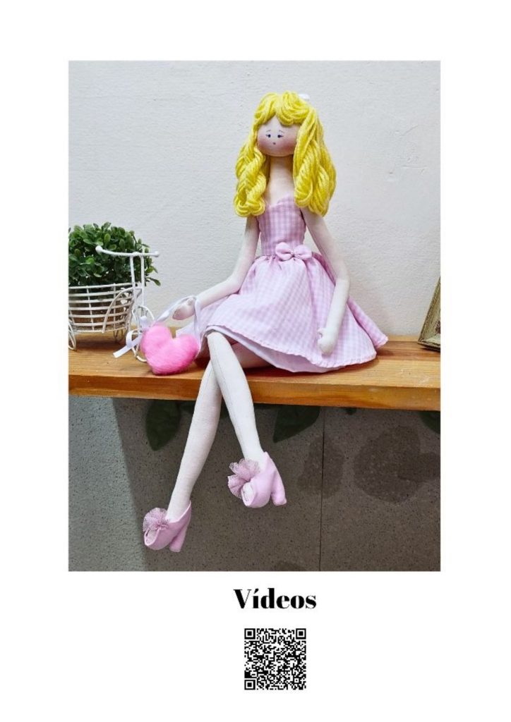 Boneca de pano inspirada na Barbie - molde parte 1
