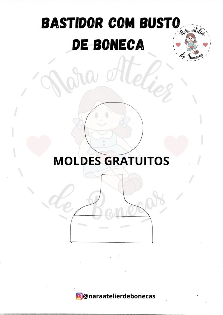 Boneca de pano mais fácil impossível - molde parte 1