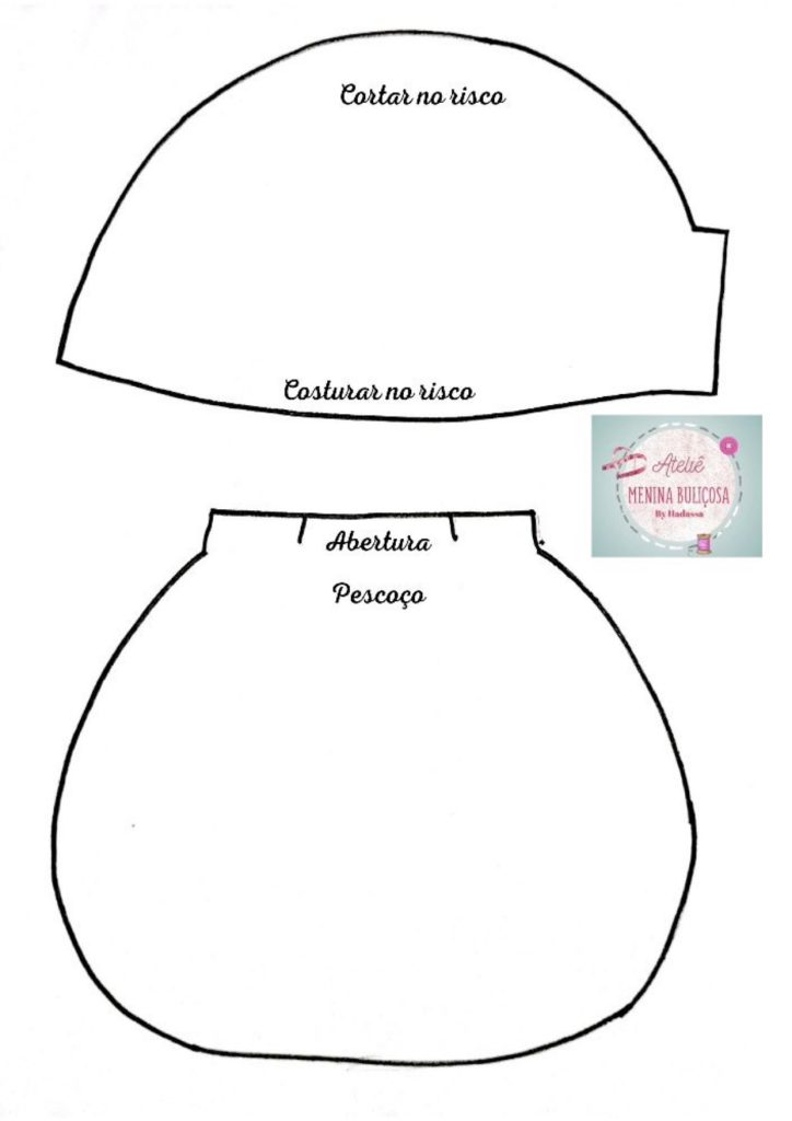 Boneca Tilda de um jeito diferente - molde parte 1