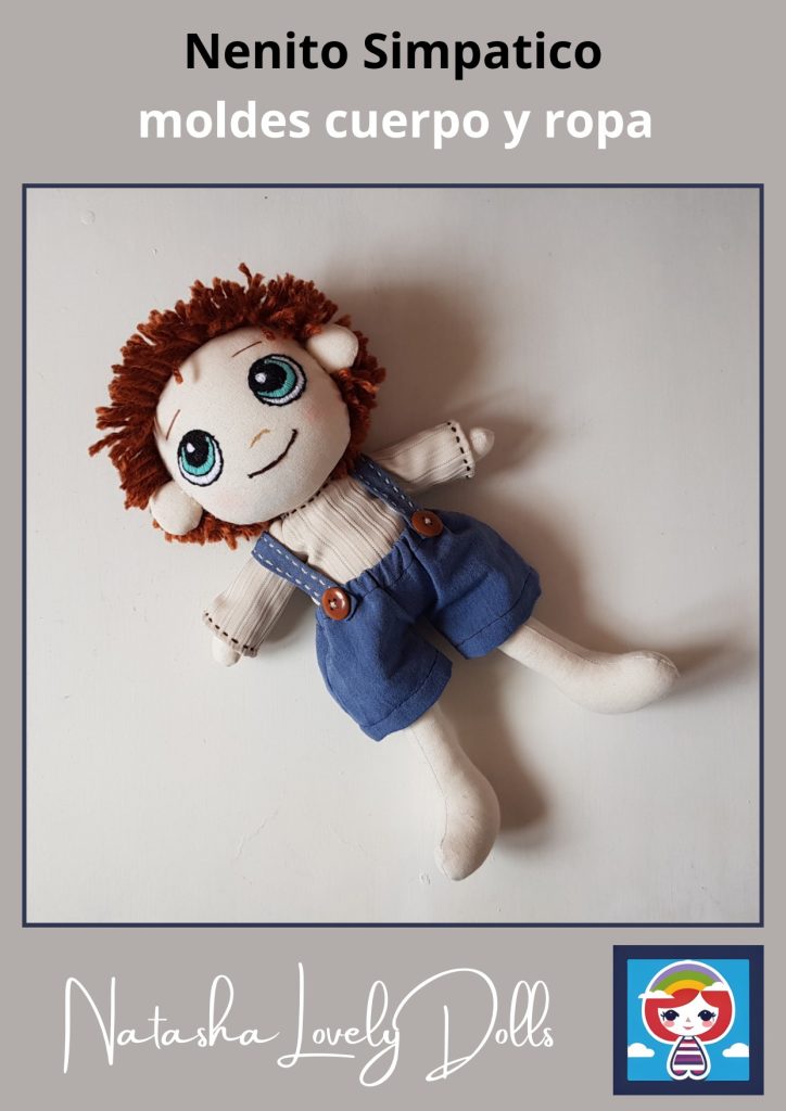 Boneco de pano menino muito fácil e simpático - molde parte 1