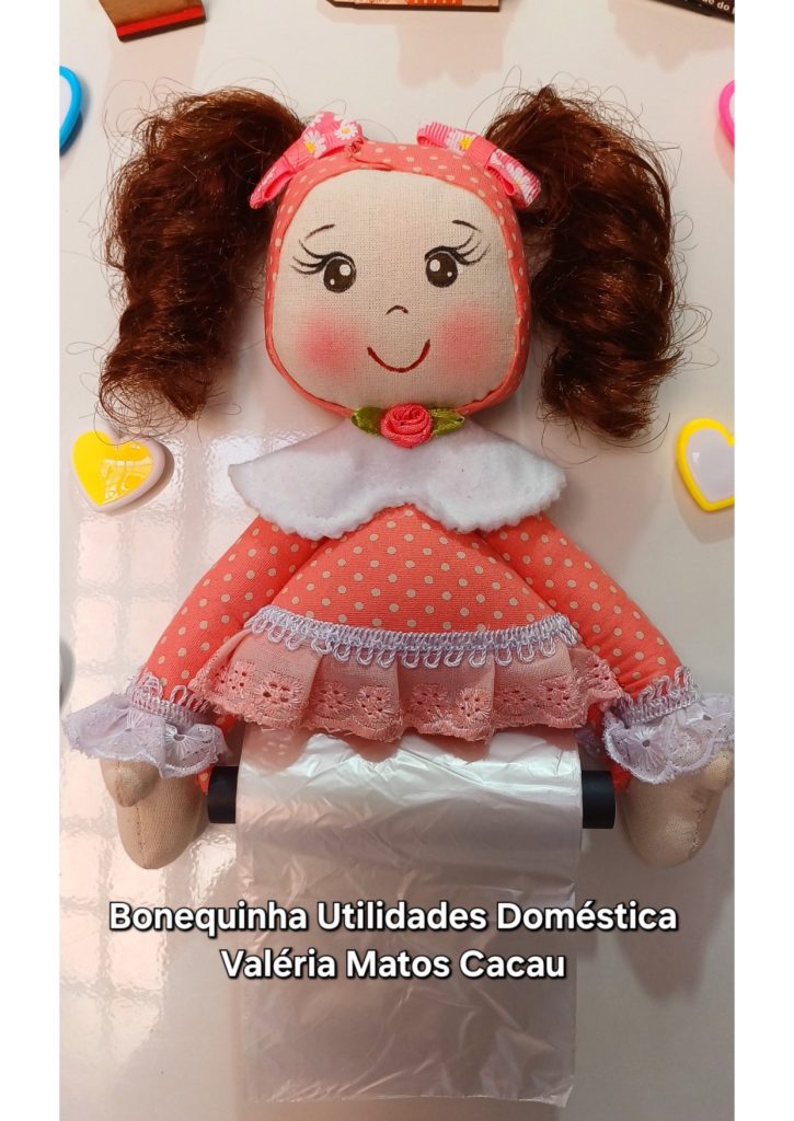Bonequinhas utilidades domésticas - molde parte 1