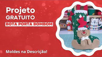 Botinha natalina porta-bombom
