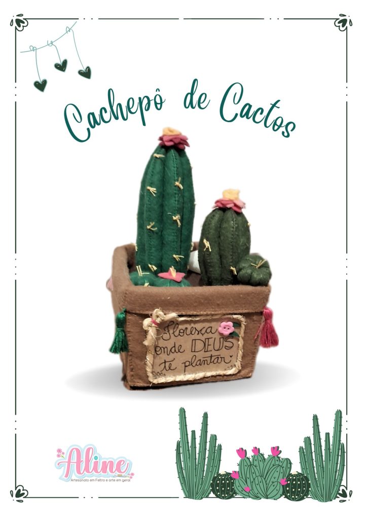 Cachepô de cactos - molde parte 1