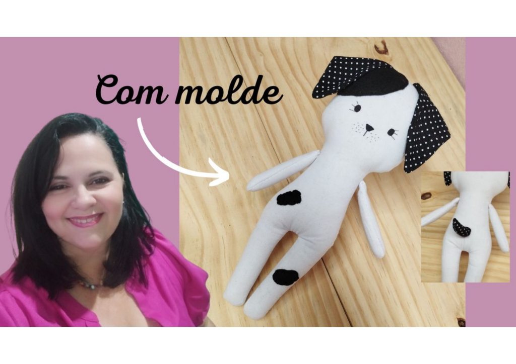 Cachorrinho de tecido rápido e fácil - molde parte 1