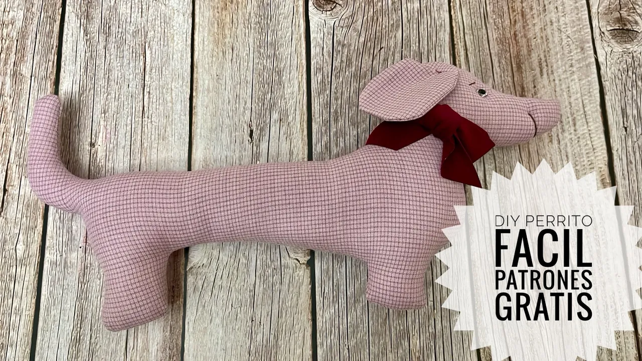 Cachorro salsicha de pano fácil