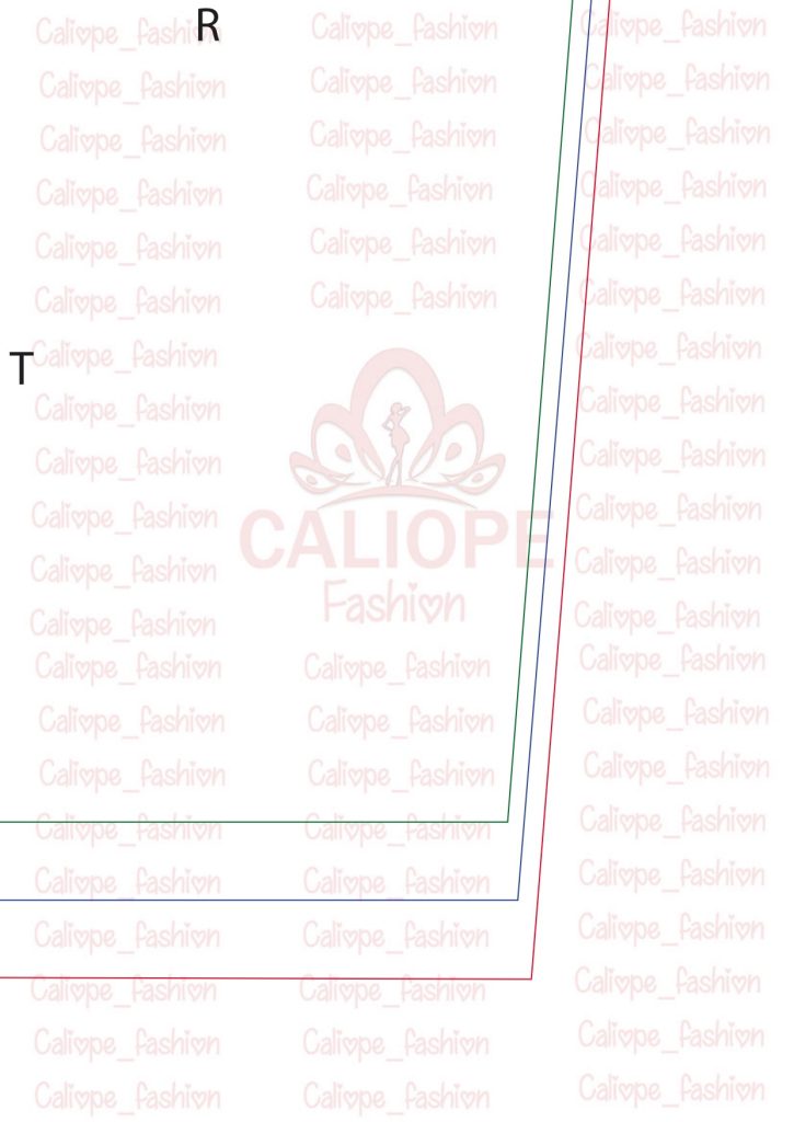 Calça pantalona com fenda - molde parte 13