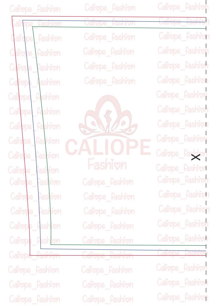 Calça pantalona com fenda - molde parte 14