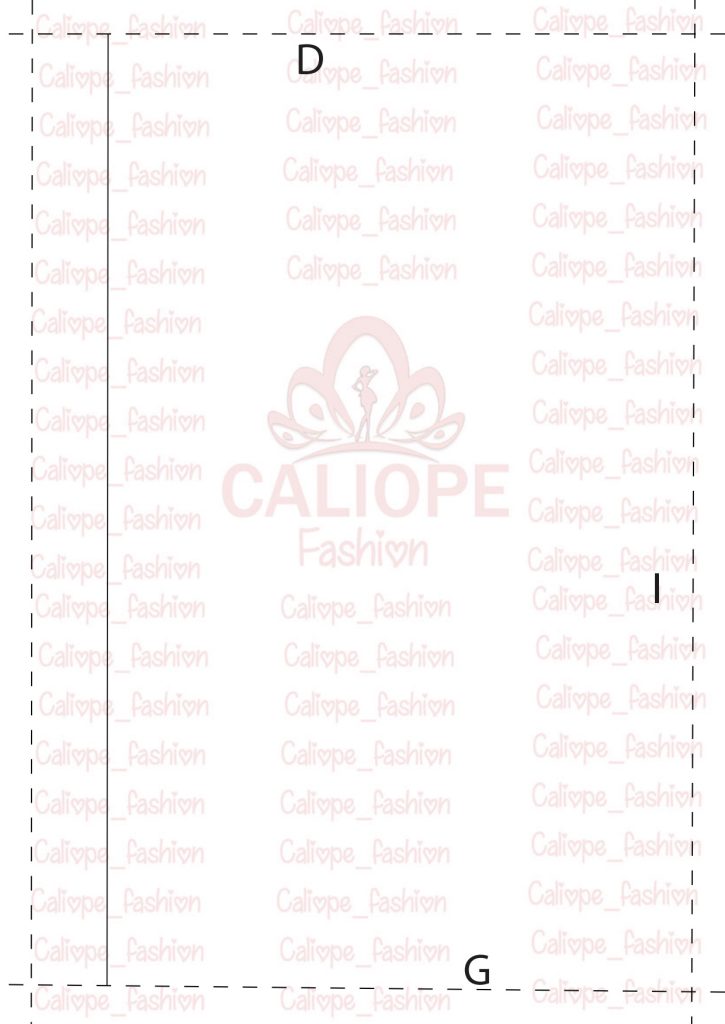 Calça pantalona com fenda - molde parte 6