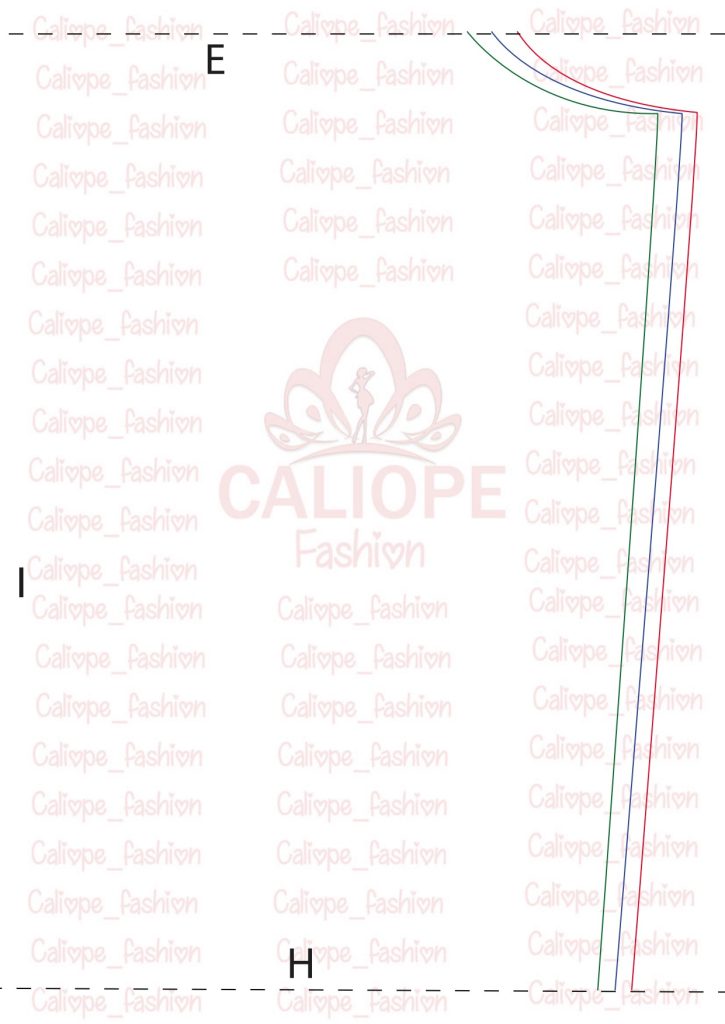 Calça pantalona com fenda - molde parte 7