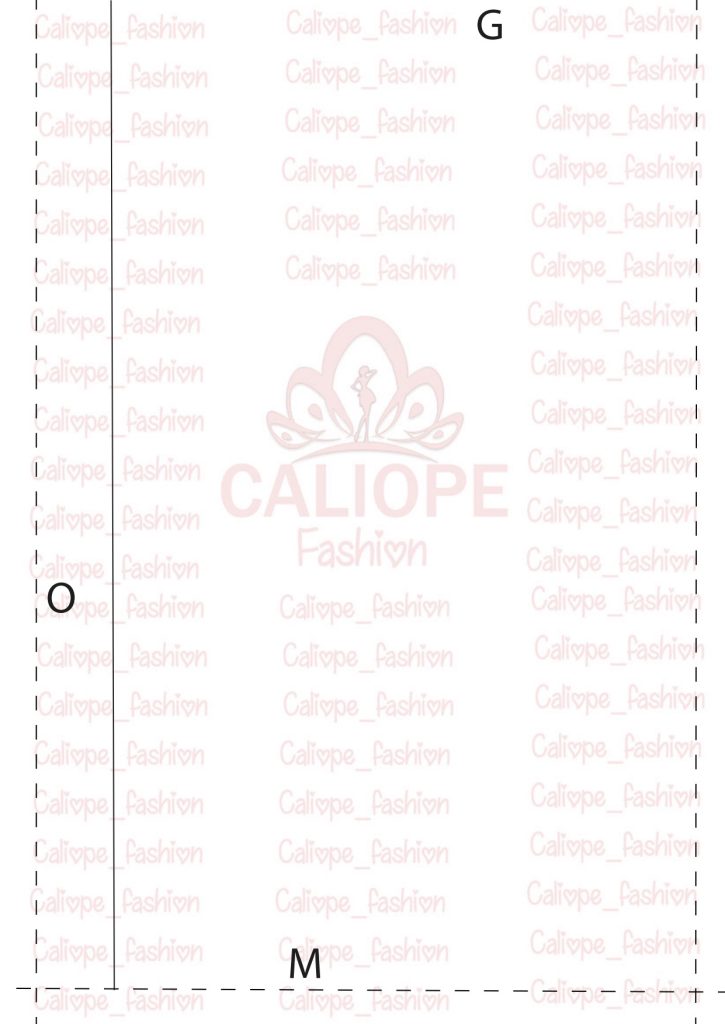 Calça pantalona com fenda - molde parte 9
