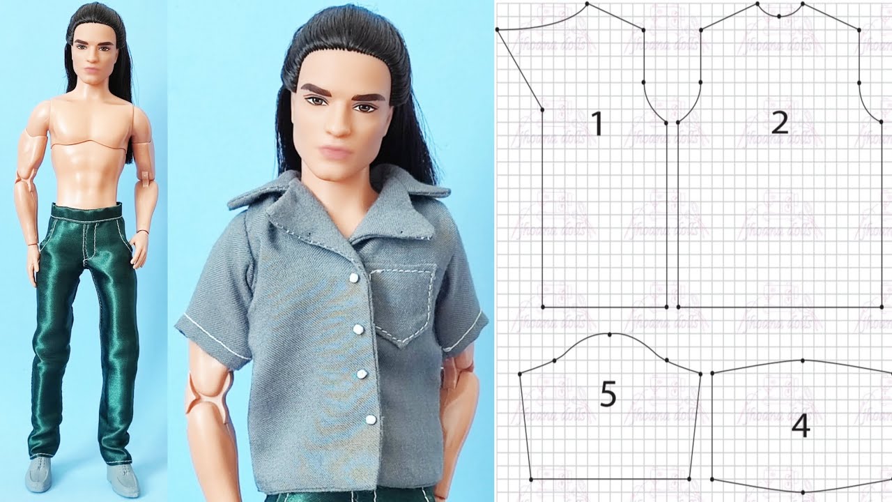 Camisa e calça para Ken