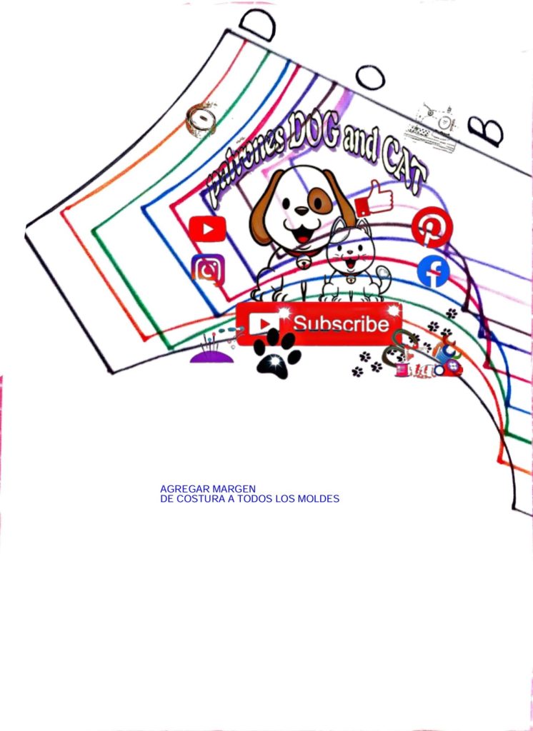 Camiseta polo natalina para gato e cachorro - molde parte 1