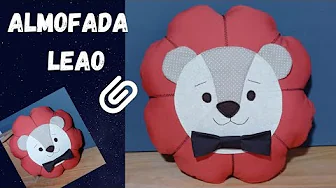 Capa de almofada infantil de leão