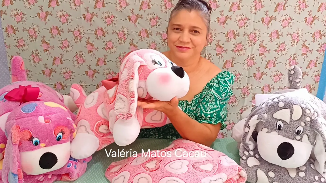 Capa de travesseiro que vira cachorrinho