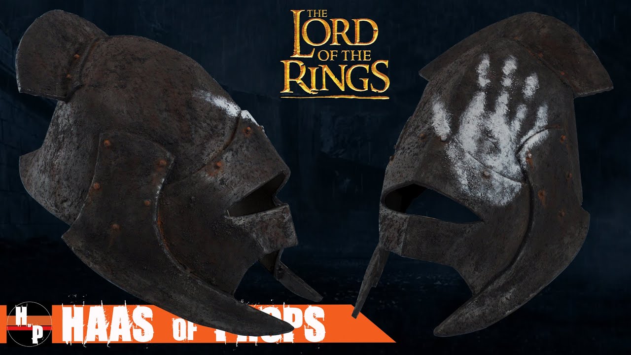 Capacete do espadachim Uruk-Hai (Senhor dos Anéis) em EVA
