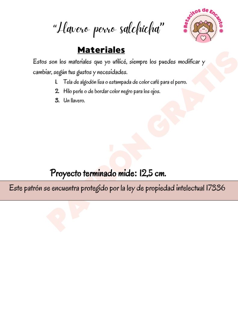 Chaveiro de cachorro salsicha de tecido para iniciantes empreenderem - molde parte 2