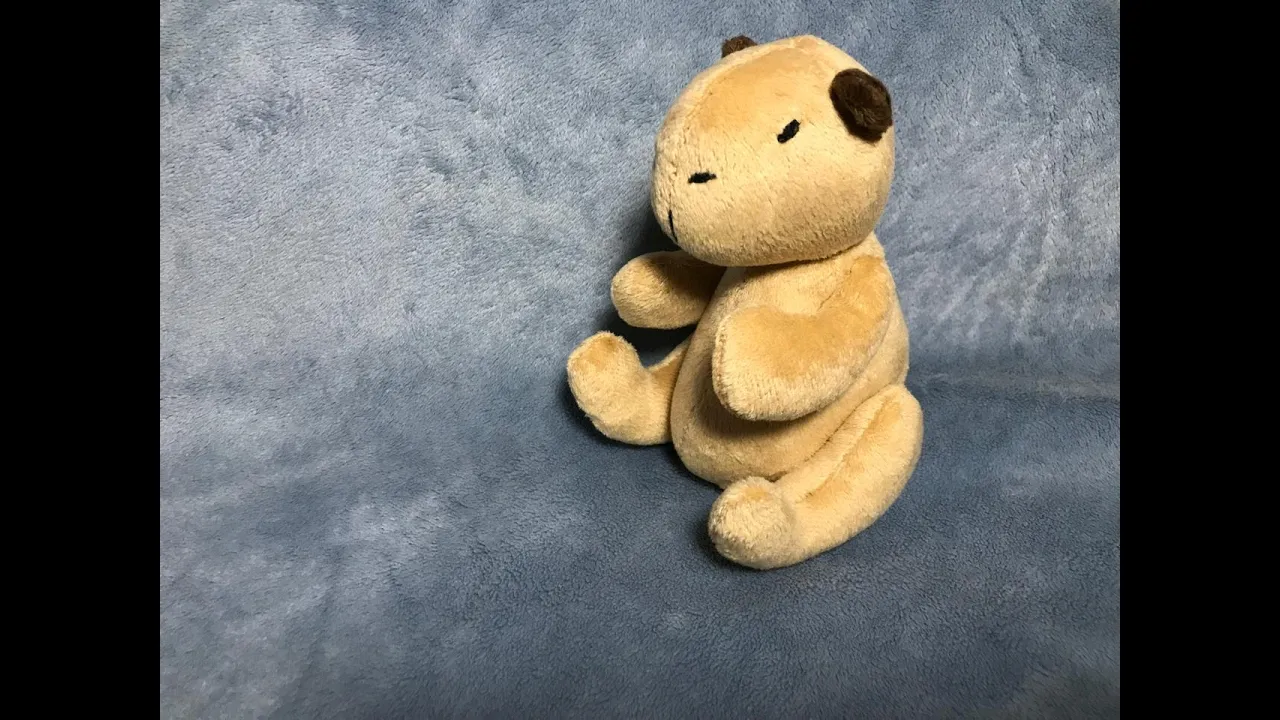 Chaveiro de capivara articulada de 14 cm