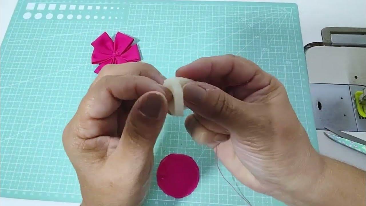 Como fazer a florzinha do cabelo da boneca Jasmim
