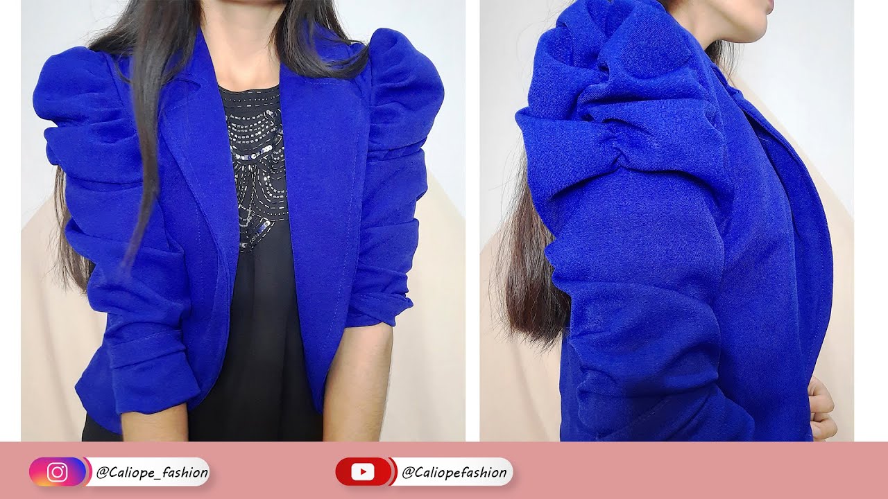 Como fazer blazer com manga bufante