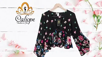 Como fazer blusa com babados e manga sino