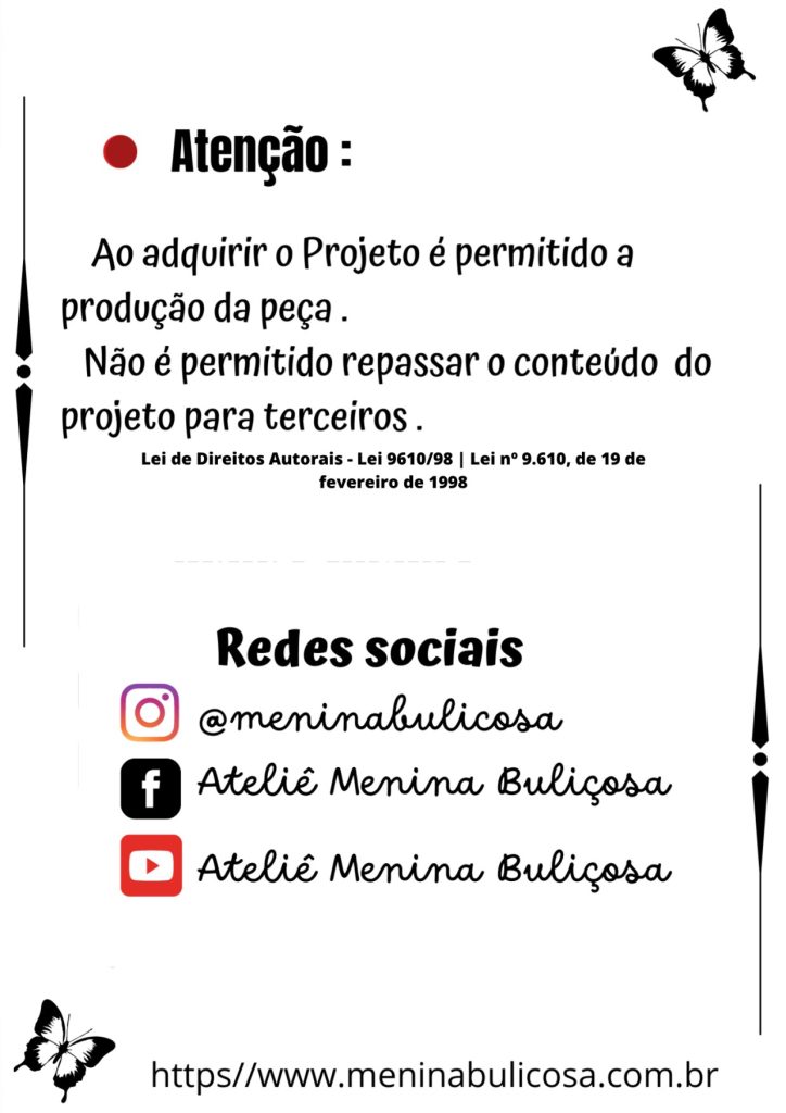 Como fazer boneca de pano serelepe Alice para brincar - molde parte 2