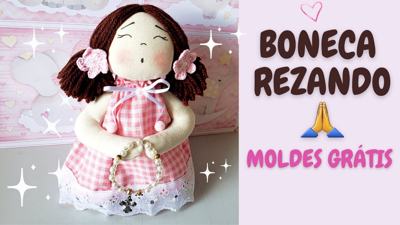 Como fazer boneca rezando linda e fácil passo a passo