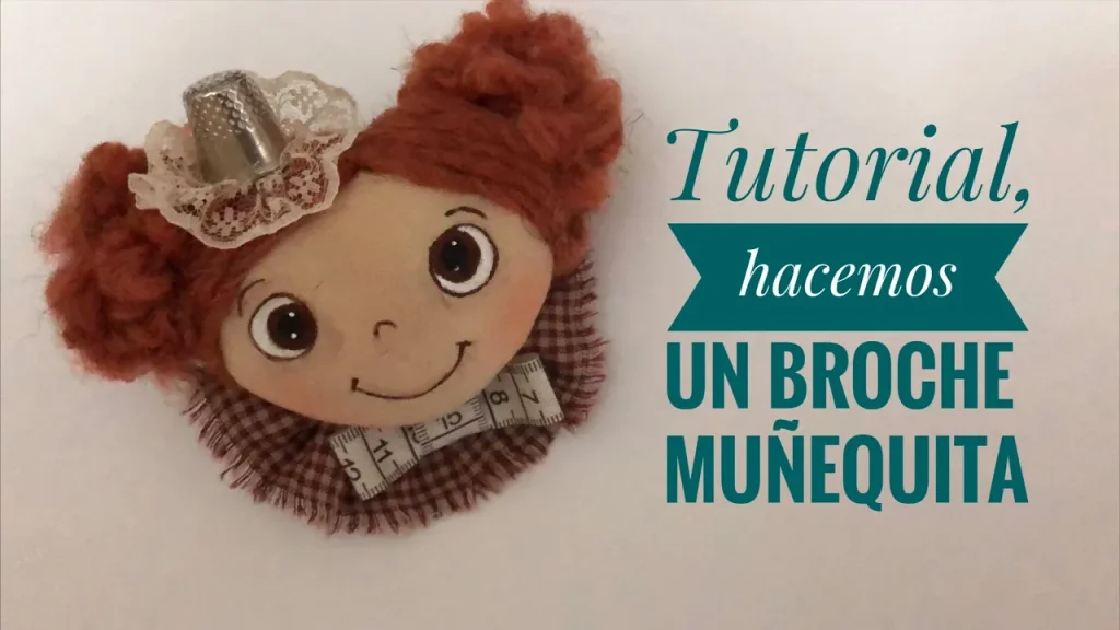 Como fazer broche de boneca - molde parte 2