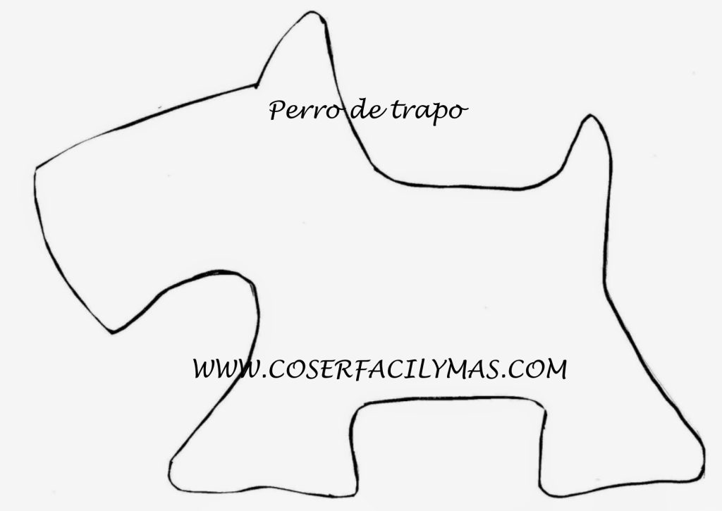 Como fazer cachorro de pano ou de pelúcia - molde parte 1