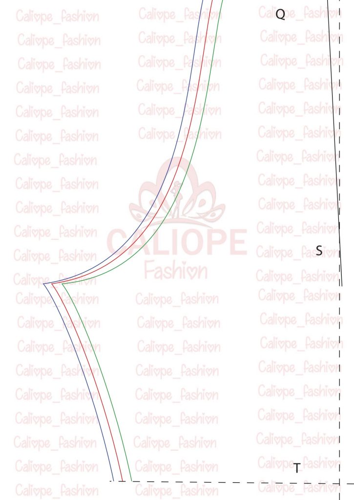 Como fazer calça clochard com laço na cintura - molde parte 12